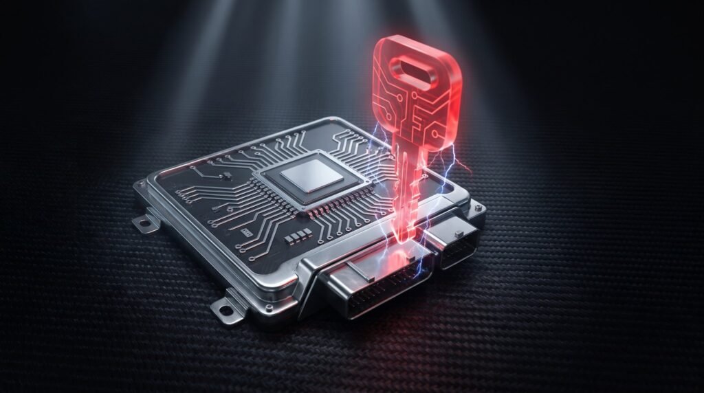 XPRO5 activación: llave digital desbloqueando la ECU